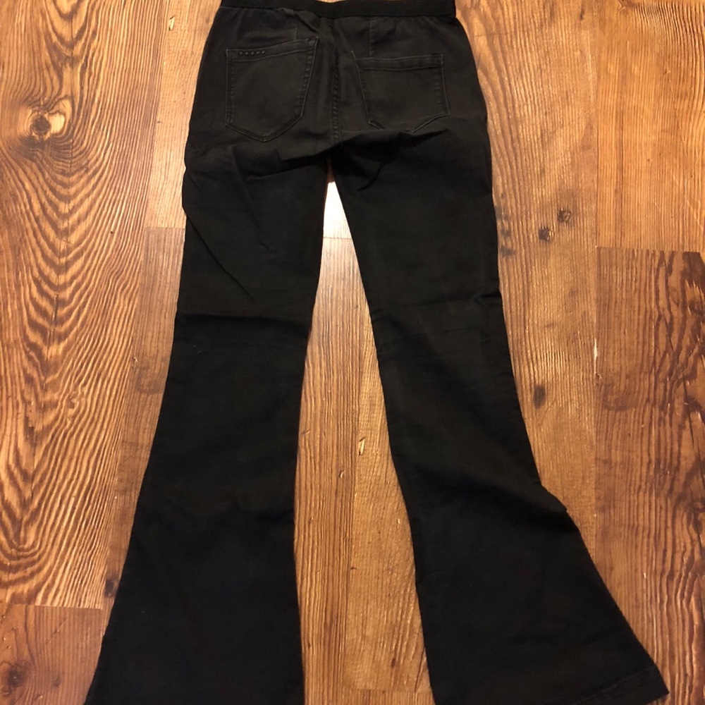 Black flare jeans